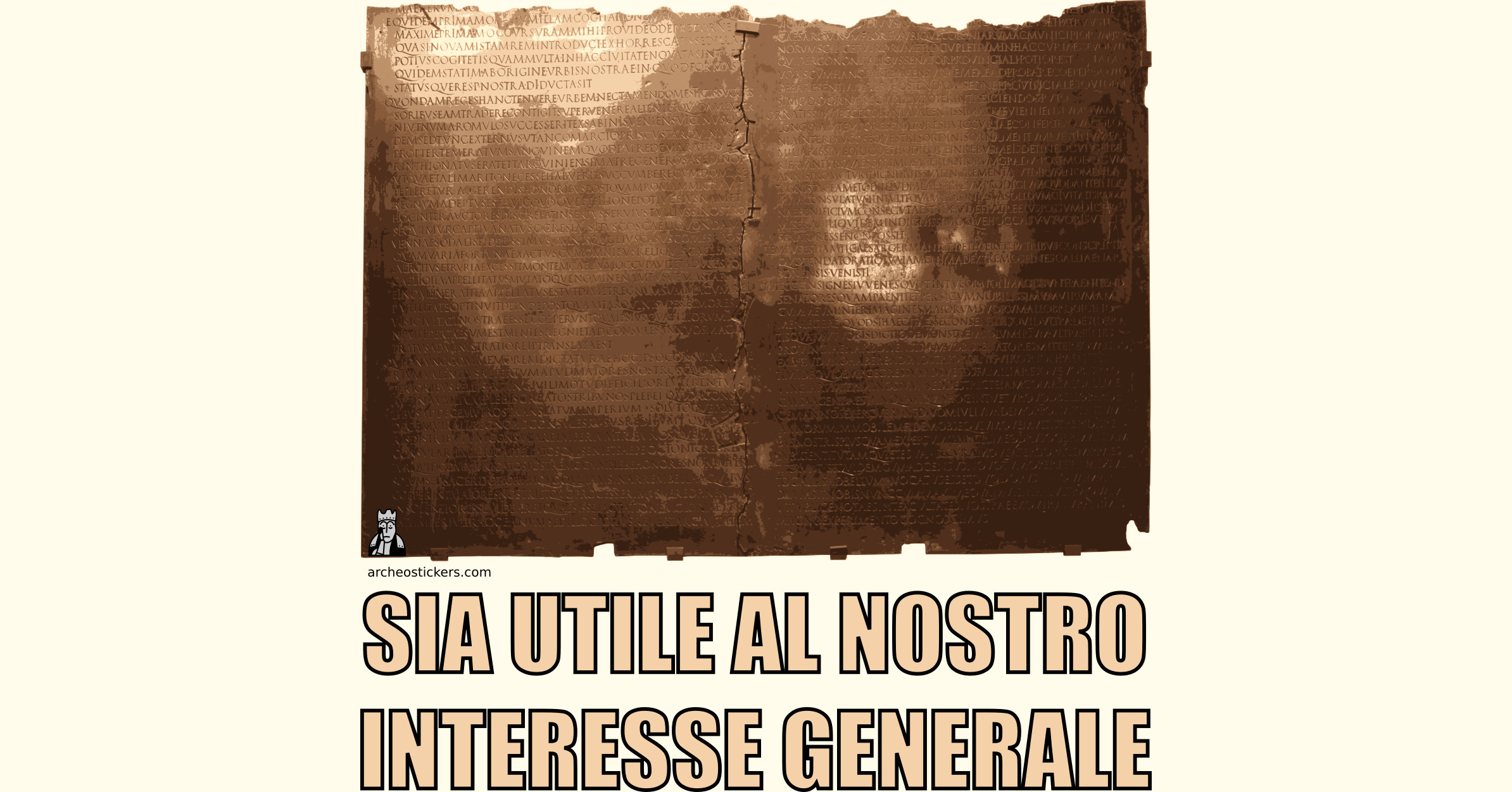 Tabula Claudiana Archeostickers